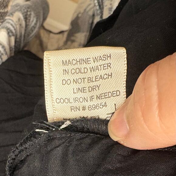 Dizzy Lizzy Midi Dress, Black and Cream, Smocked Waist, NWOT, Size L - Picture 6 of 6